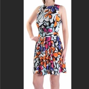 Lauren Ralph Lauren Multicolor Floral Mini Dress EUC Pop of Colors Beautiful